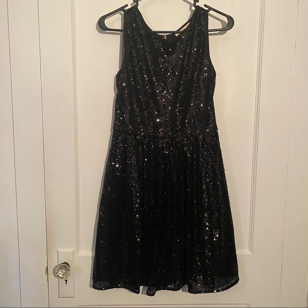 ISSI Black Sequin Dress, Size M